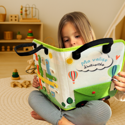 Busy Board Montessori – Mallette d’activités éducatives