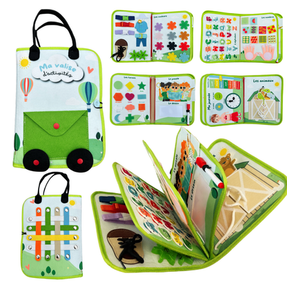 Busy Board Montessori mallette d’activités éducatives pour enfant dès 36 mois